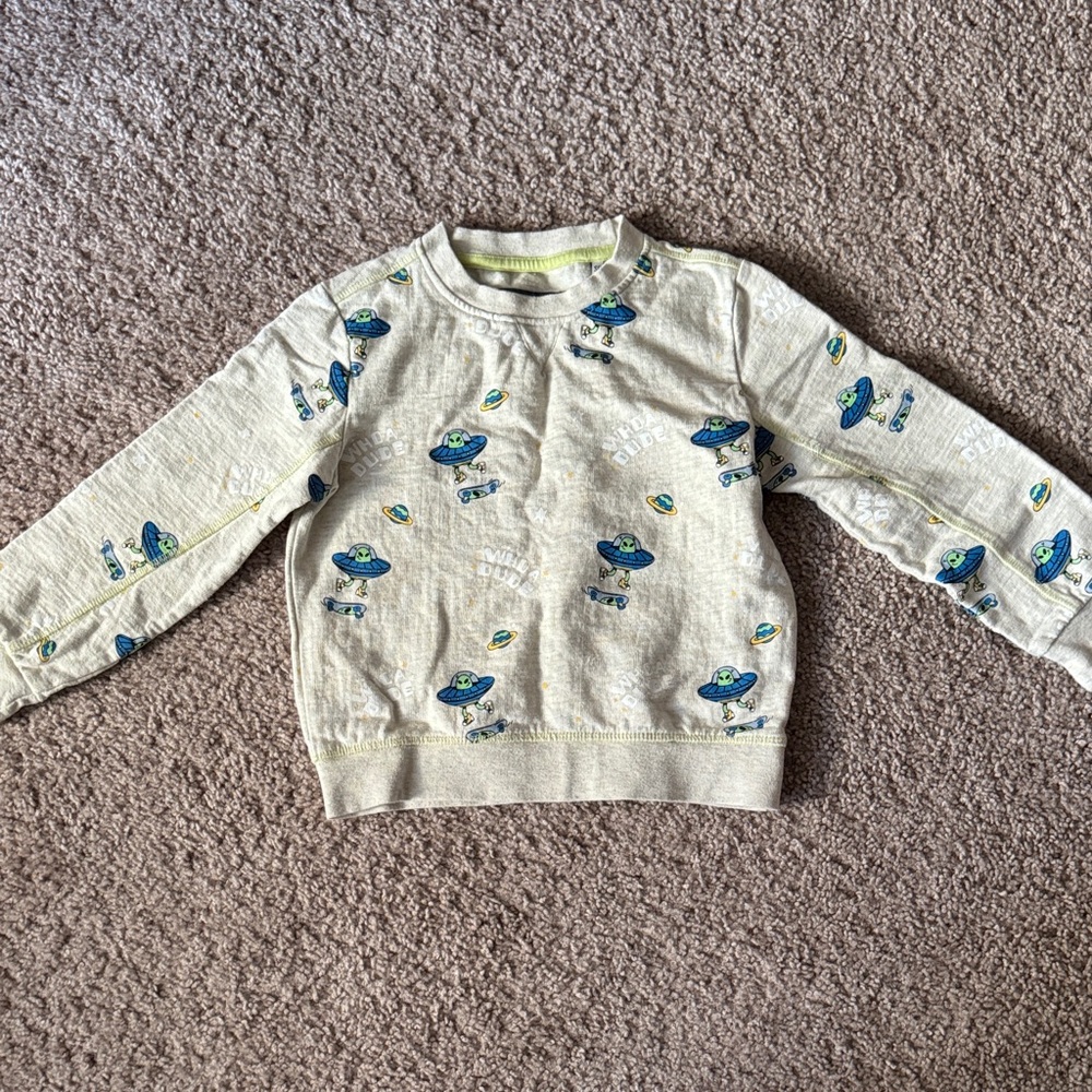Sovereign Code Light Tan Sweatshirt with Space Theme